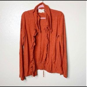 Anthropology Sparrow Burnt Orange Cardigan - Size Medium